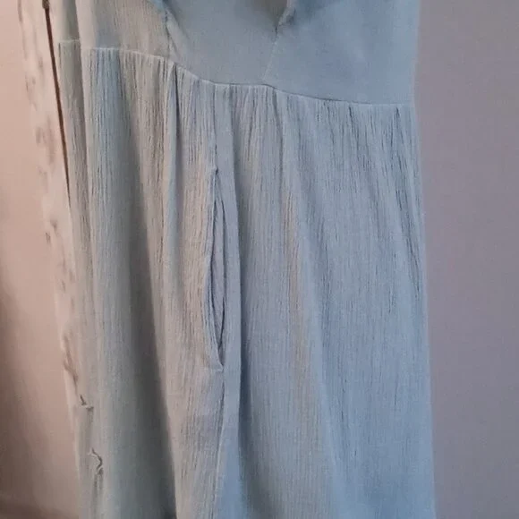 Tea n Rose Sage Green tiered Dress Size Large #0186 - Picture 5 of 12